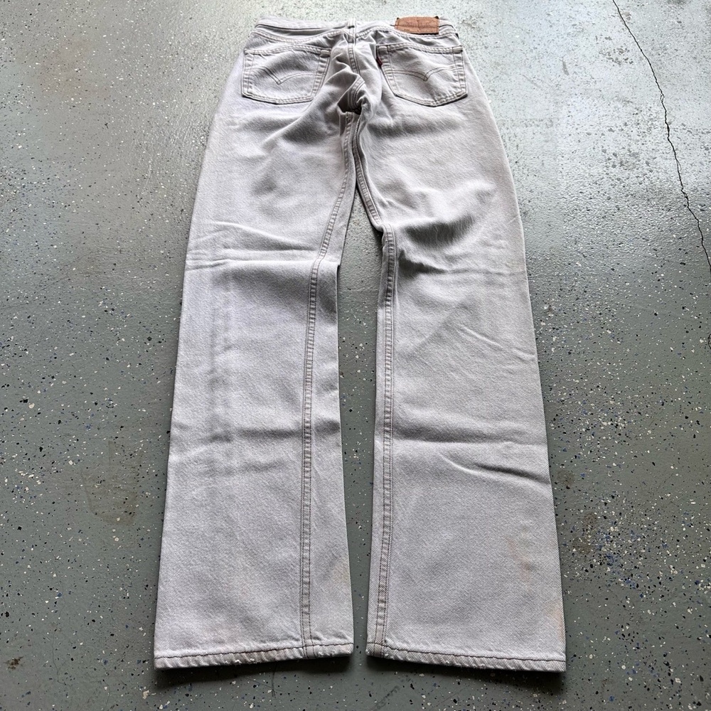 Levi's 501 VTG 80s White Made in USA Straight Leg Jeans W30 L34